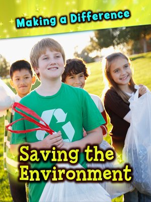 cover image of Saving the Environment